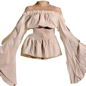 Vintage Victorian Flared Waist Shaper Blouse